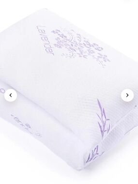 UNIQUE Home Decor Single Soothing Lavender Scented Queen Pillow - White
